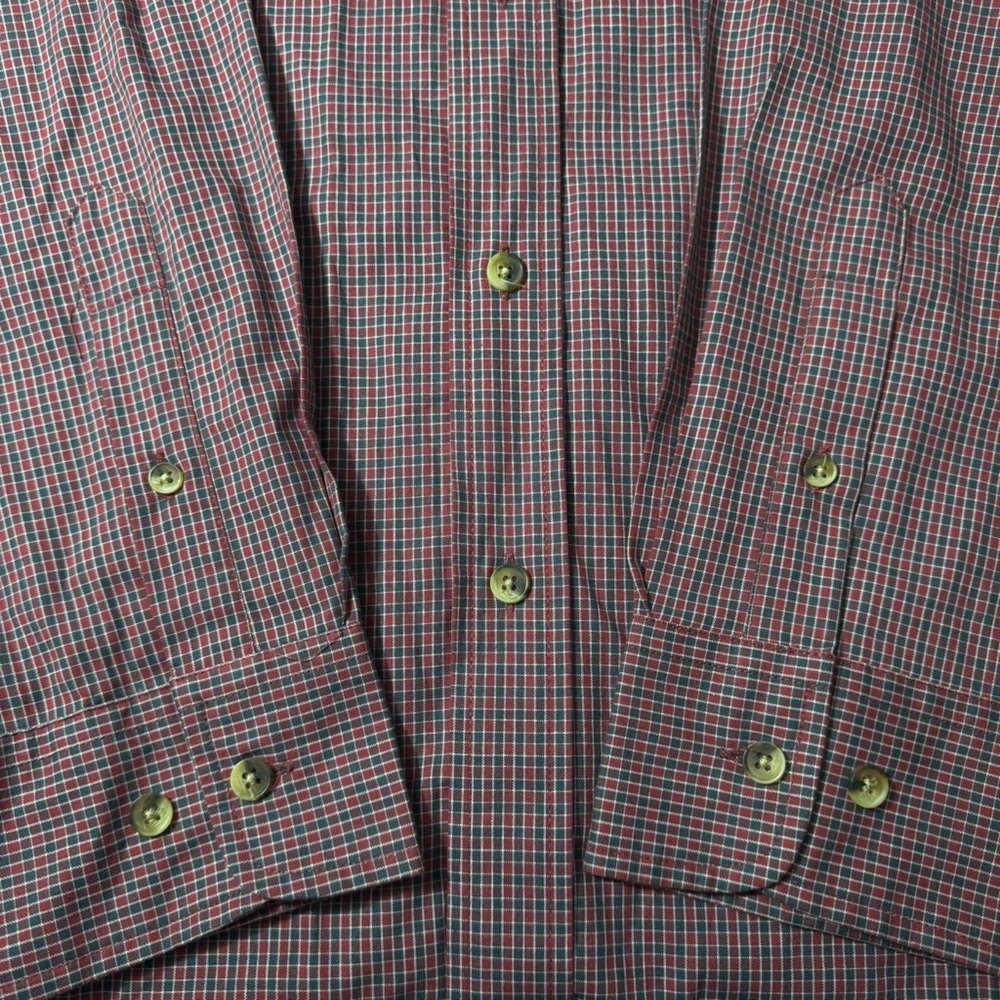 Dockers Red Long Sleeve Button Down Shirt 100% Cotton Size L - Picture 5 of 7